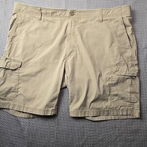 Lee Shorts Mens 48 Khaki Extreme Motion Cargo Stretch Performance Hiking Utility